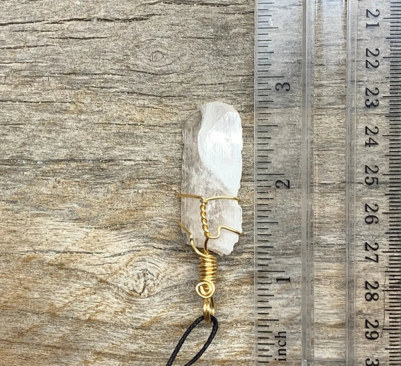 Danburite Wire Wrapped Necklace HOT-0525 Shop Wholesale Crystals