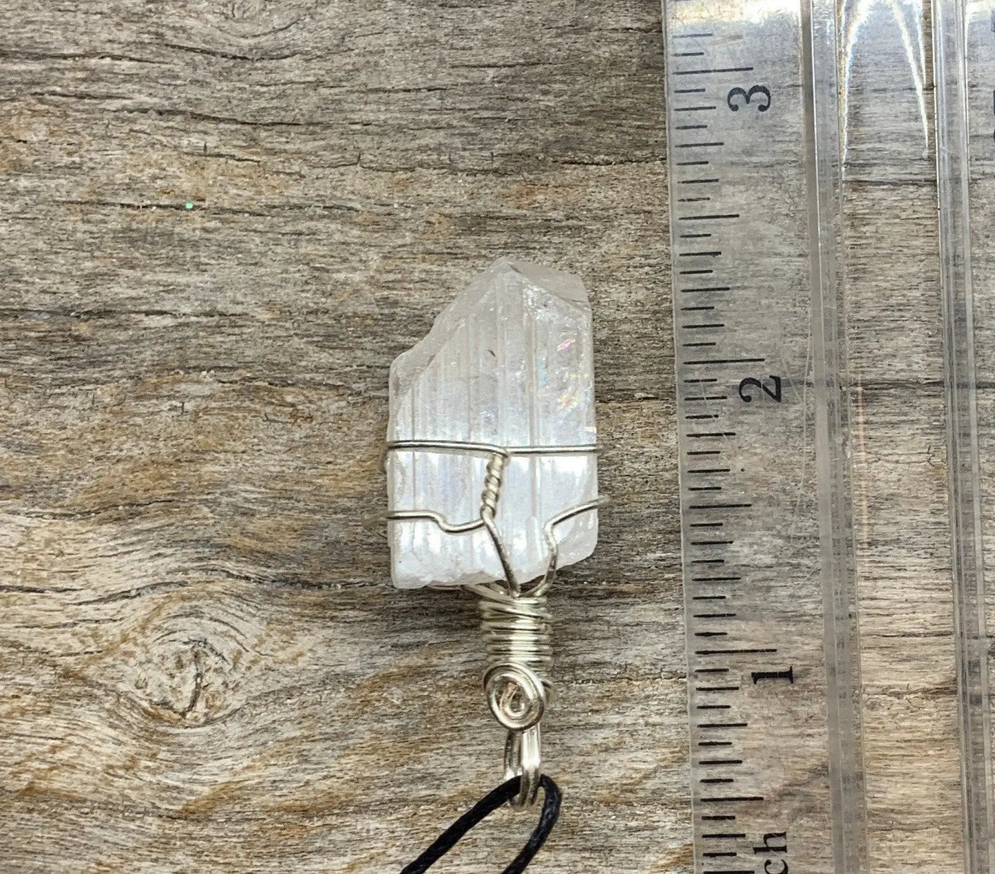 Danburite Wire Wrapped Necklace HOT-0514 Shop Wholesale Crystals