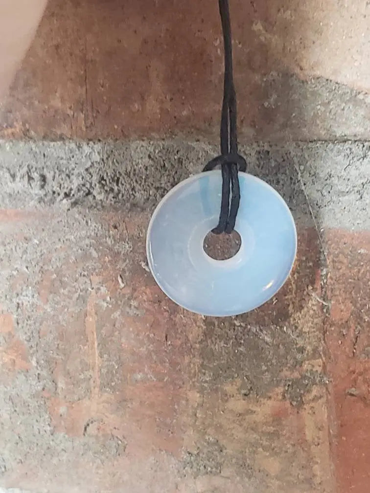 Opalite Pi Stone Necklace (25 mm), Beautiful, Gift Item, Crown Chakra 1064 Shop Wholesale Crystals