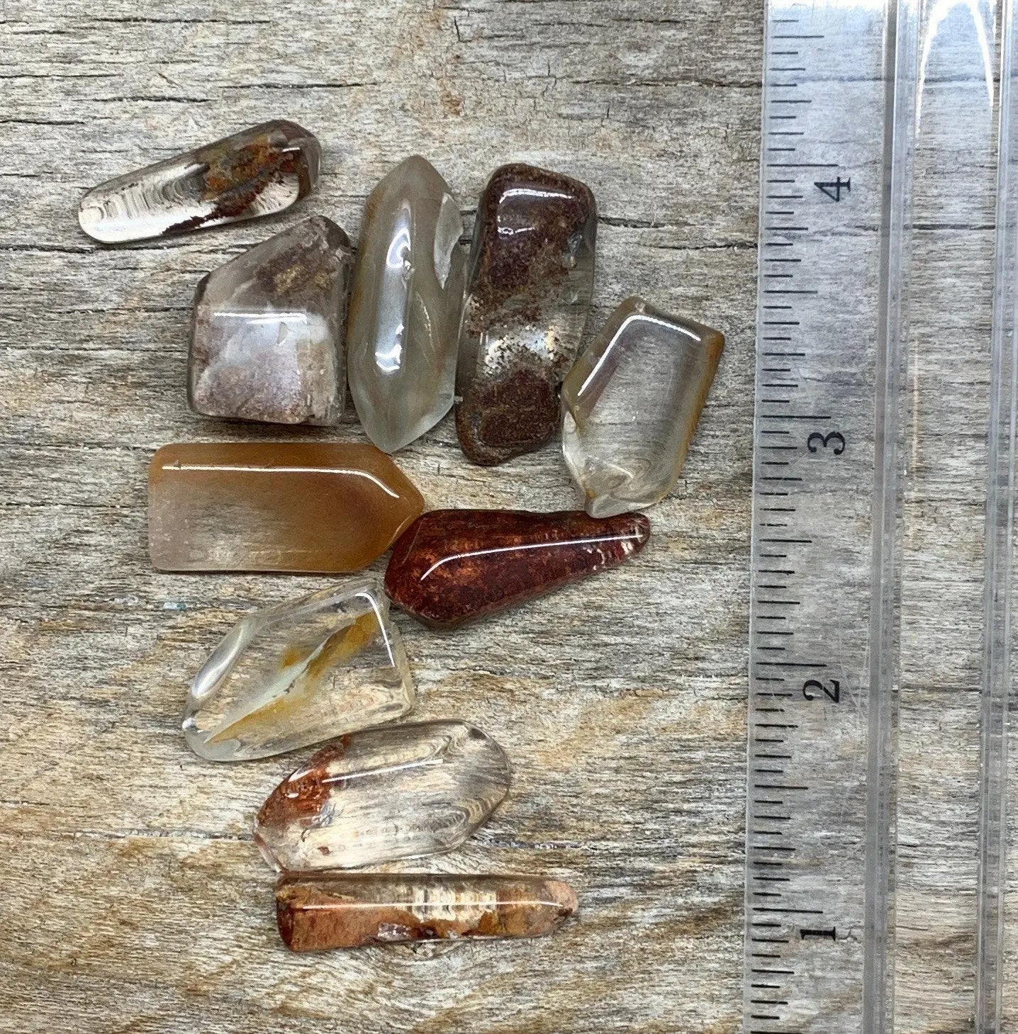 Angel Phantom Quartz Tumbled Crystal Point (Amphibole) 0696 (3/4”- 1 1/2") Shop Wholesale Crystals