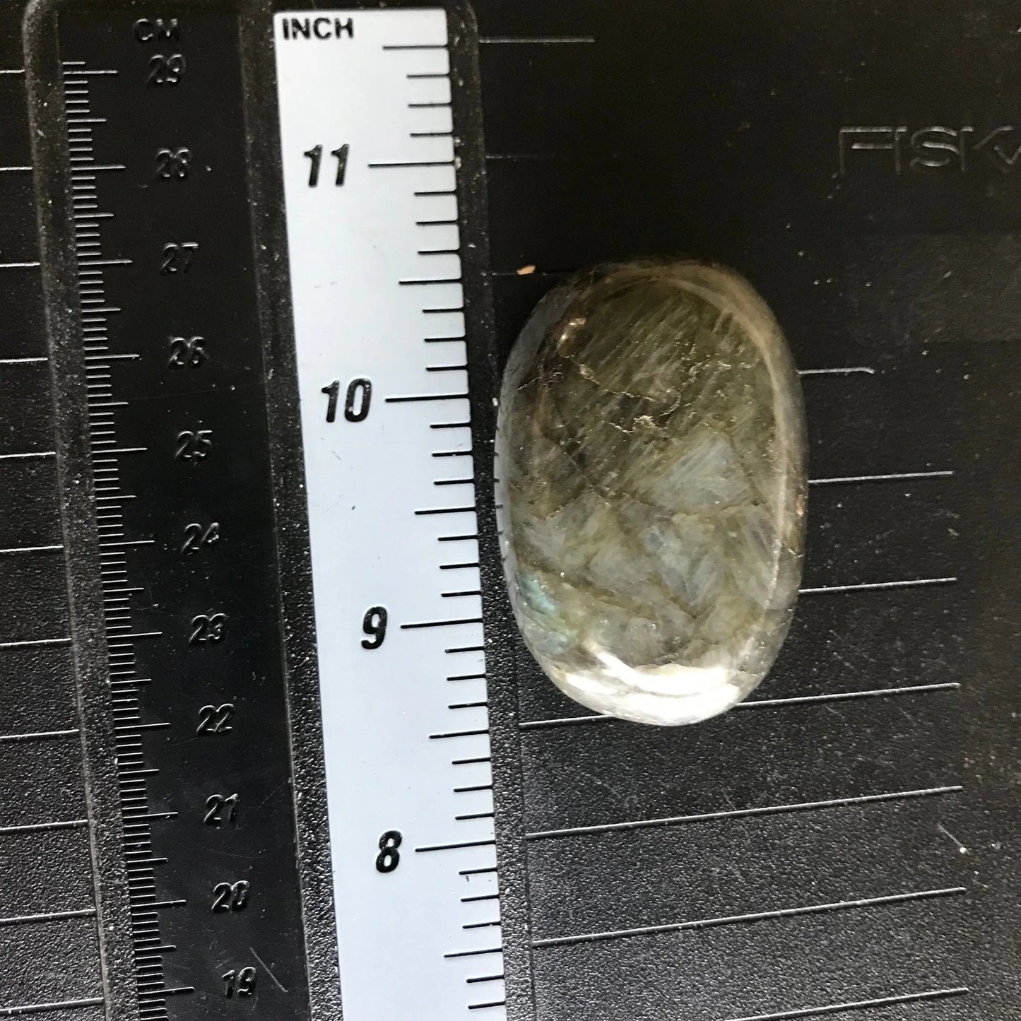 Labradorite Palm Stone, Approx 1 3/4" x 2 1/4", Flash, Beautiful 0462 Shop Wholesale Crystals