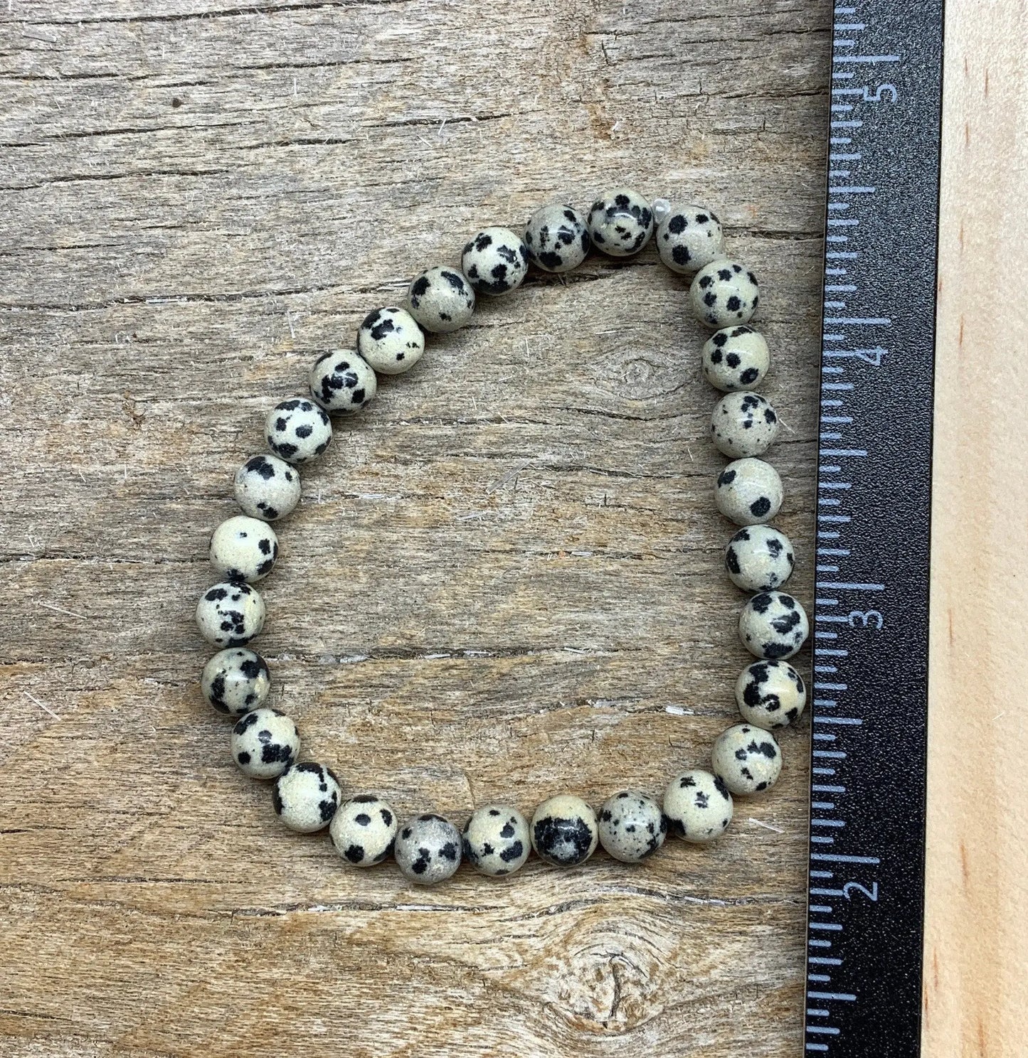 Dalmatian Jasper Bracelet 6 mm BRC-0140 Shop Wholesale Crystals