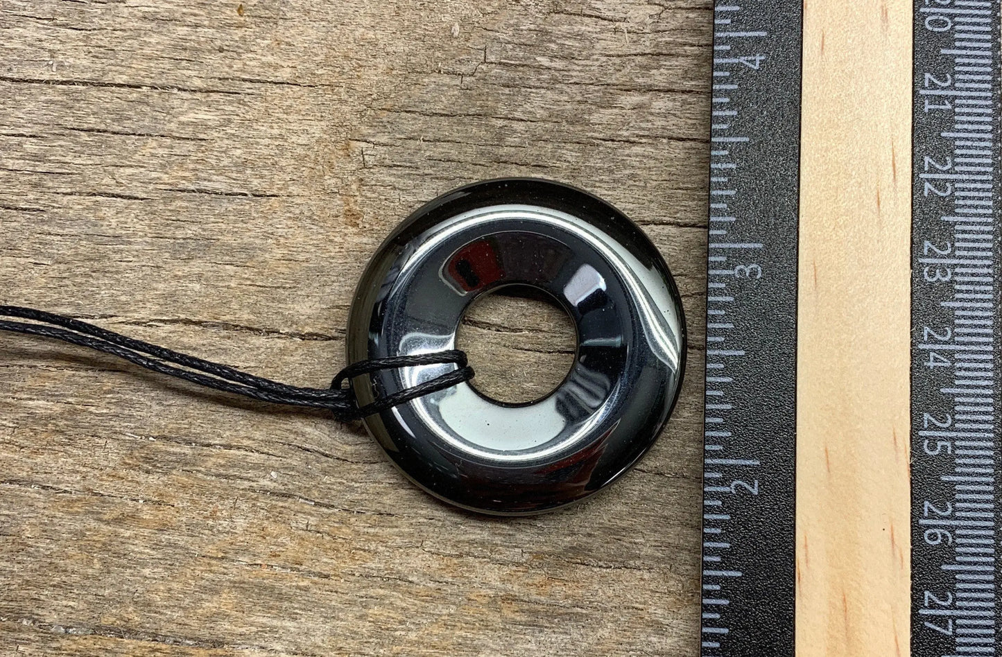 Hematite Pi Stone Necklace 40mm HOT-0607 Shop Wholesale Crystals