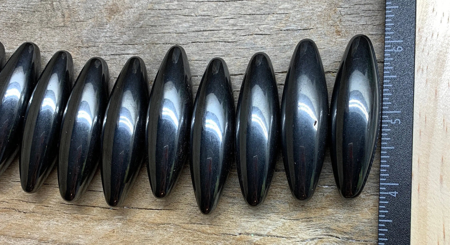 Magnetic Hematite 1589 Large Football Shape Magnetic 2 3/8” Shop Wholesale Crystals