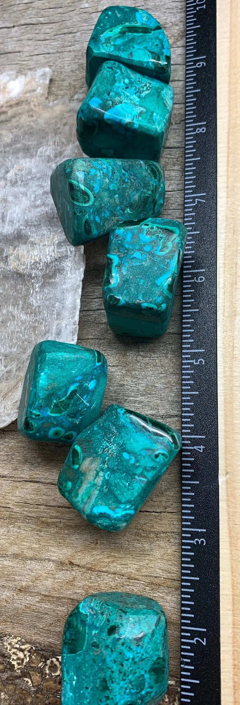 Chrysocolla Large Tumbled Stone 0622 (1”- 1 3/4”) Shop Wholesale Crystals
