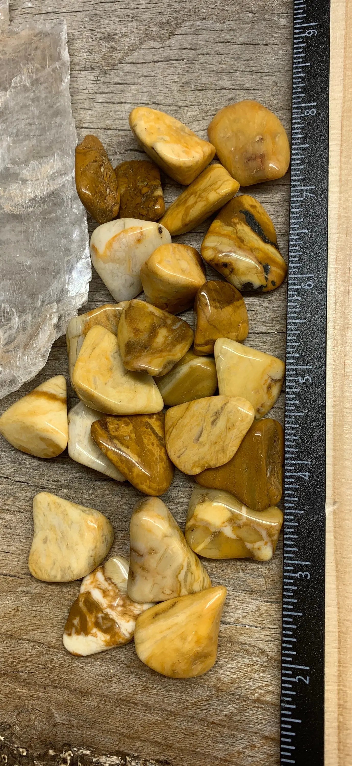 Yellow Jasper Tumbled Stone 0683 (Approx. 3/4”- 1”) Shop Wholesale Crystals