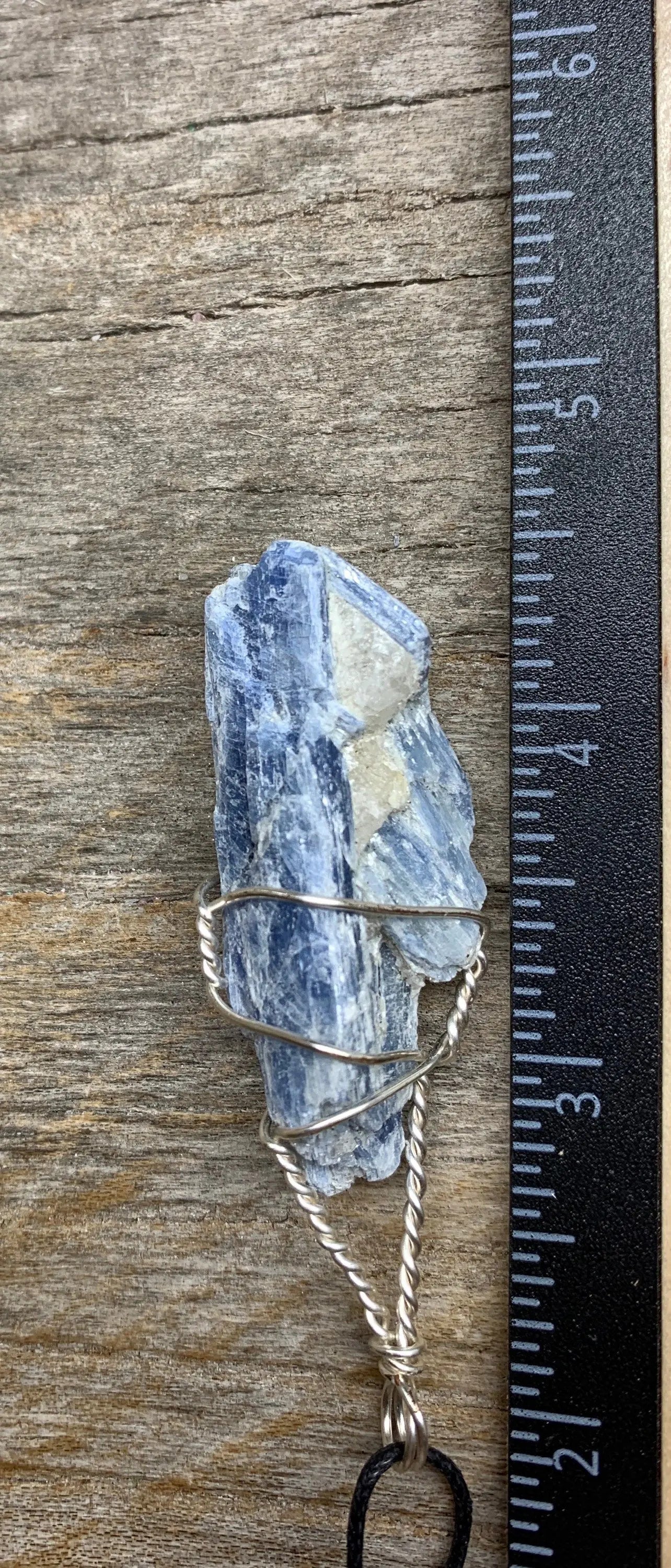 Blue Kyanite Necklace, Wire Wrapped, Hand Made, Beautiful, Abundance NCK-1503 Shop Wholesale Crystals