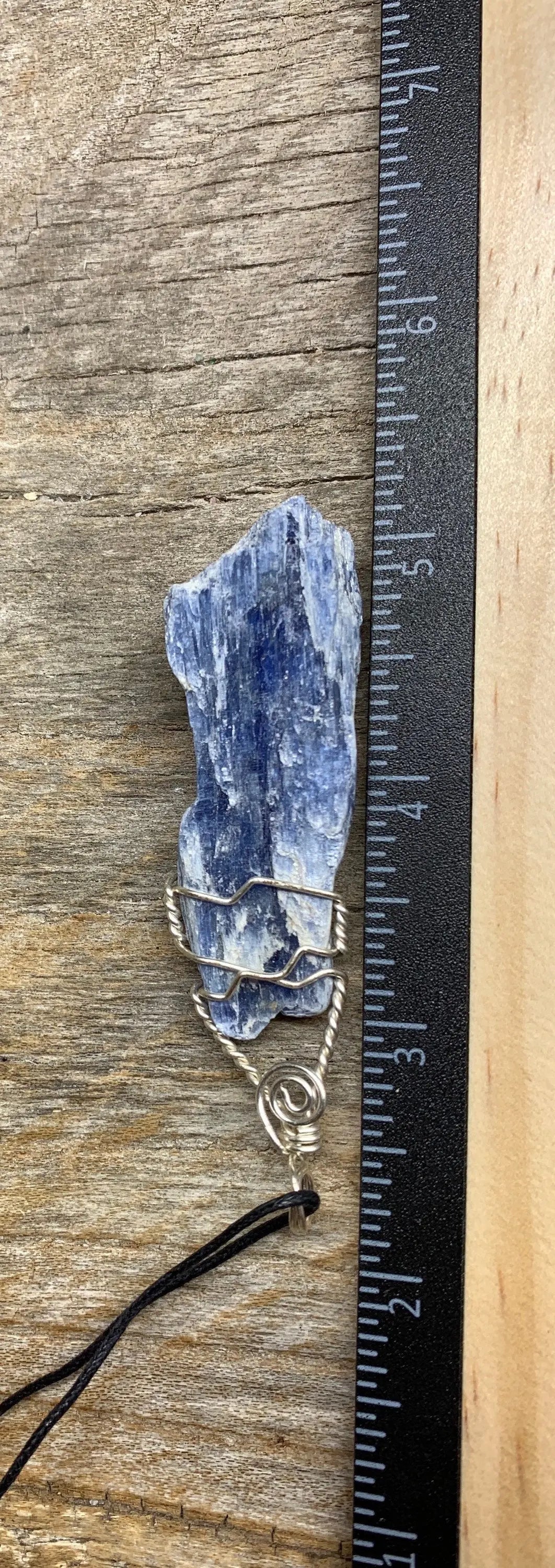 Blue Kyanite Necklace, Wire Wrapped, Hand Made, Beautiful, Abundance NCK-1508 Shop Wholesale Crystals