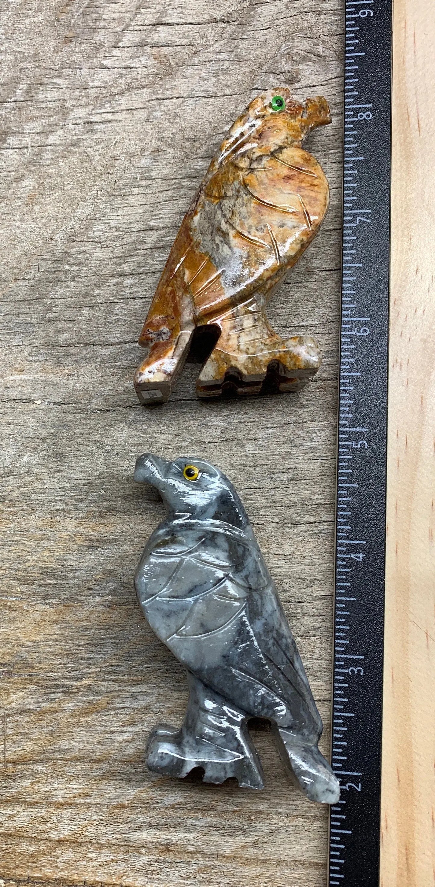 Eagle Carved Soapstone Animal 0825 Approx. 3 1/4” Shop Wholesale Crystals