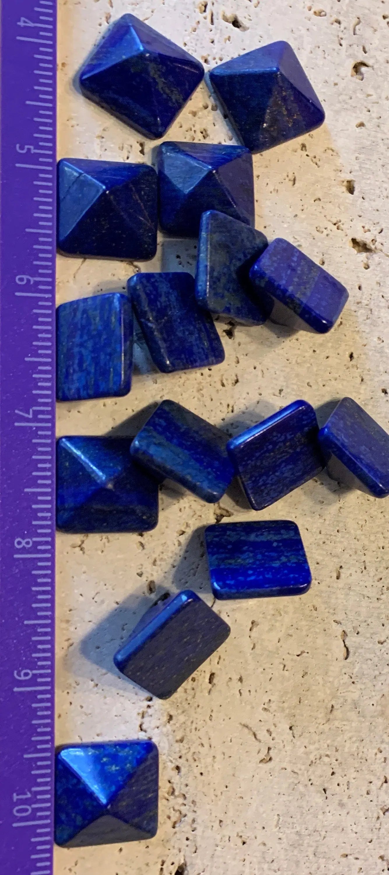 Lapis Lazuli Pyramid (Approx. 3/4” x 3/4" x 5/8") 0409 Shop Wholesale Crystals