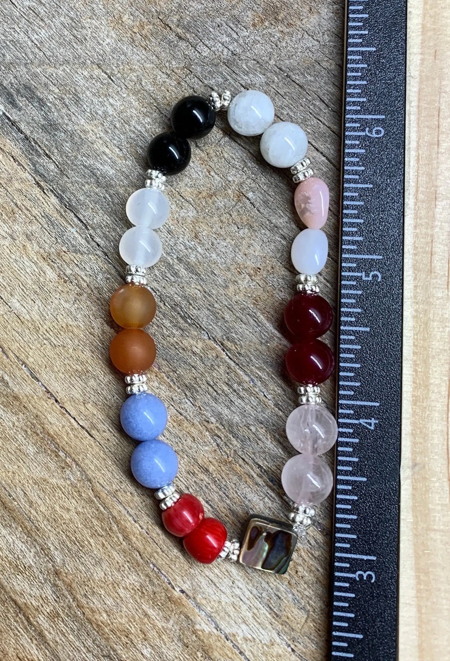 Cancer Zodiac Gemstone Bracelet BRC-0218 Handmade - Shop Wholesale Crystals