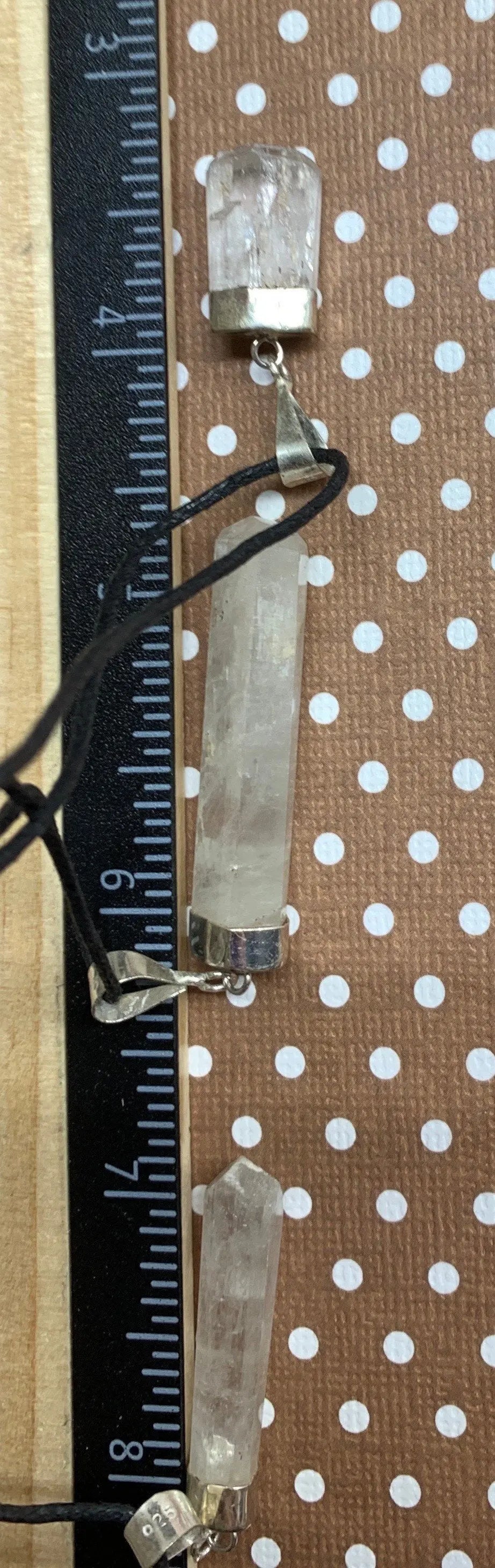 Kunzite Crystal Point Necklace .925 Silver NCK-1940 Shop Wholesale Crystals
