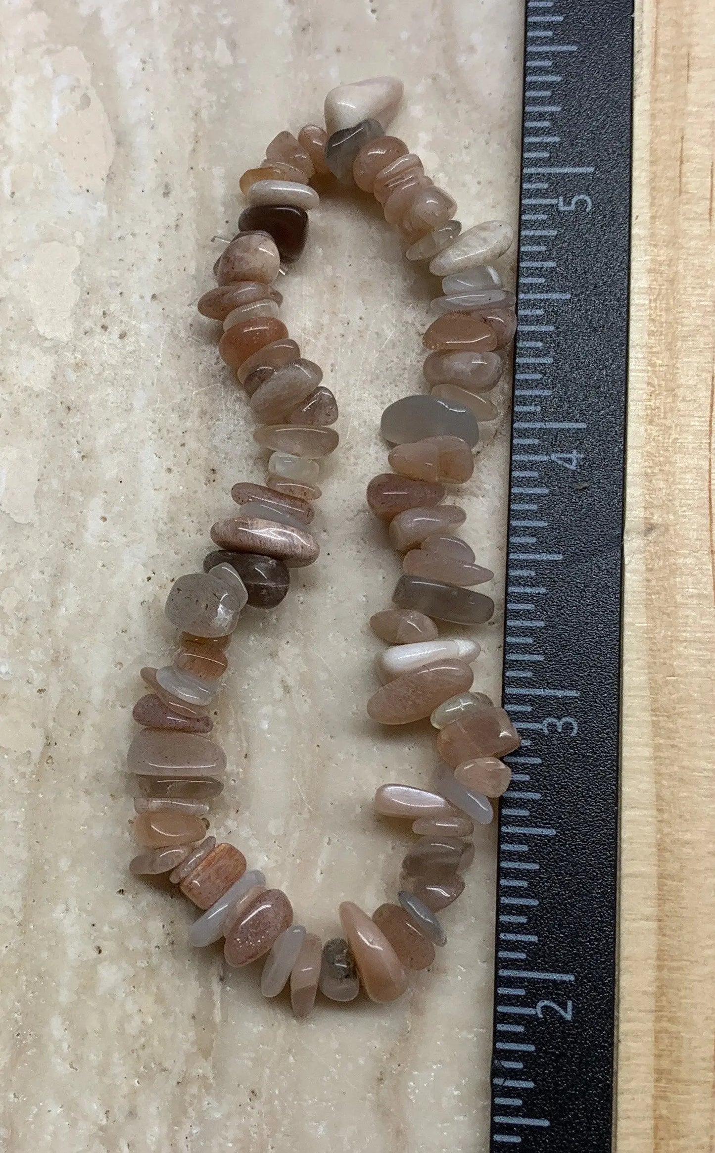 Natural Sunstone Chip Bracelet BRC-0055 Shop Wholesale Crystals