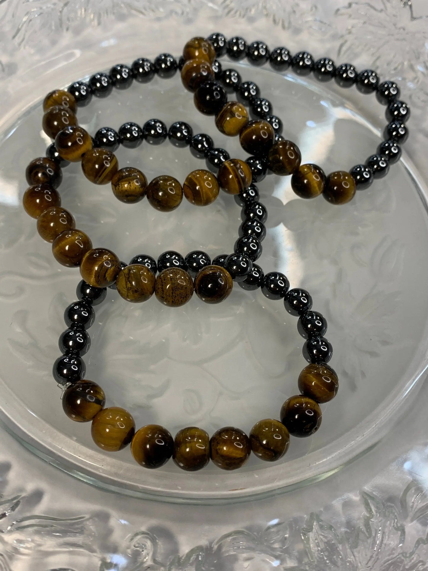 Tigers Eye Hematite Bracelet 1128 Shop Wholesale Crystals
