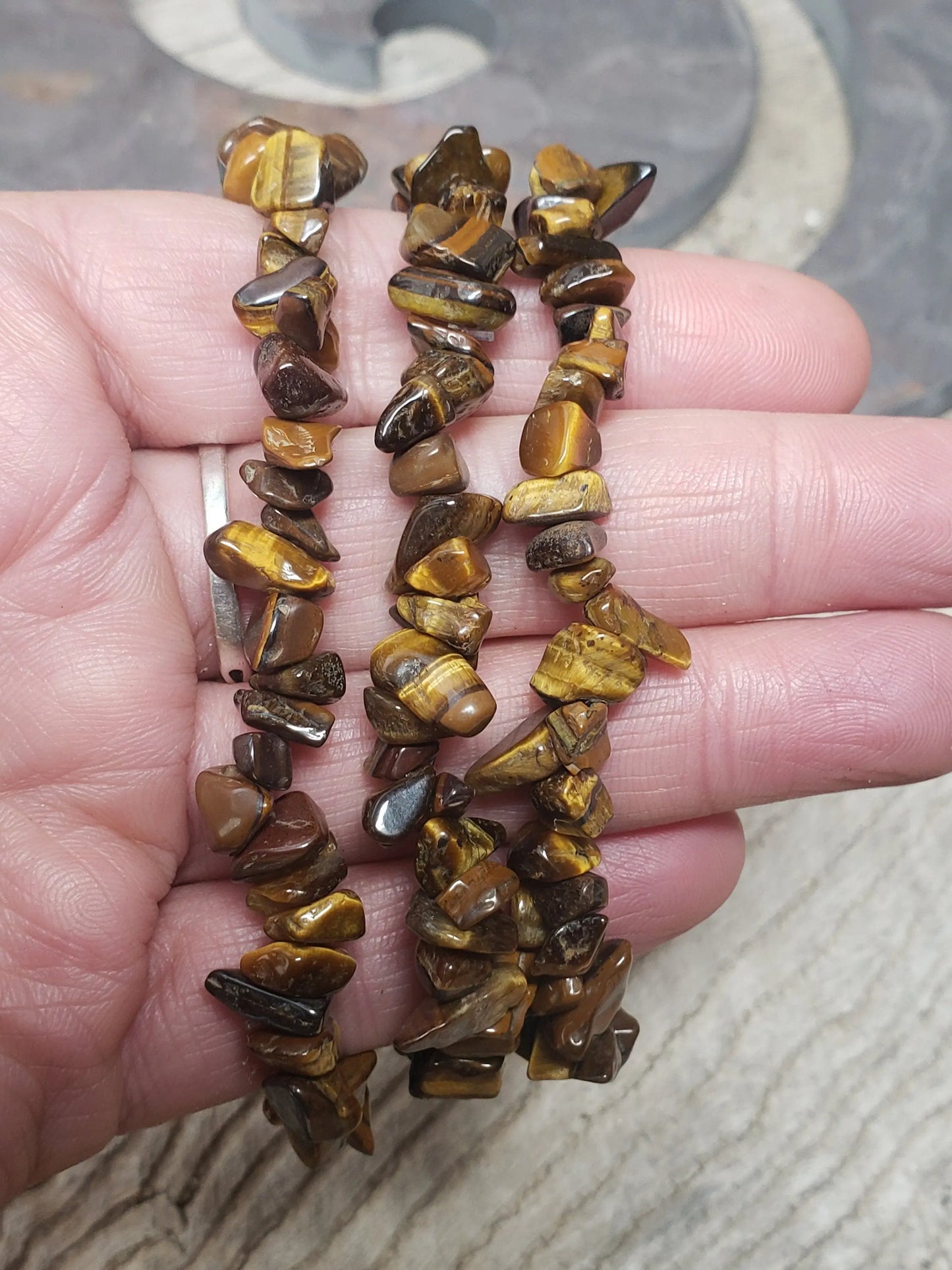 Tigers Eye Chip Bracelet BRC-0162 Shop Wholesale Crystals