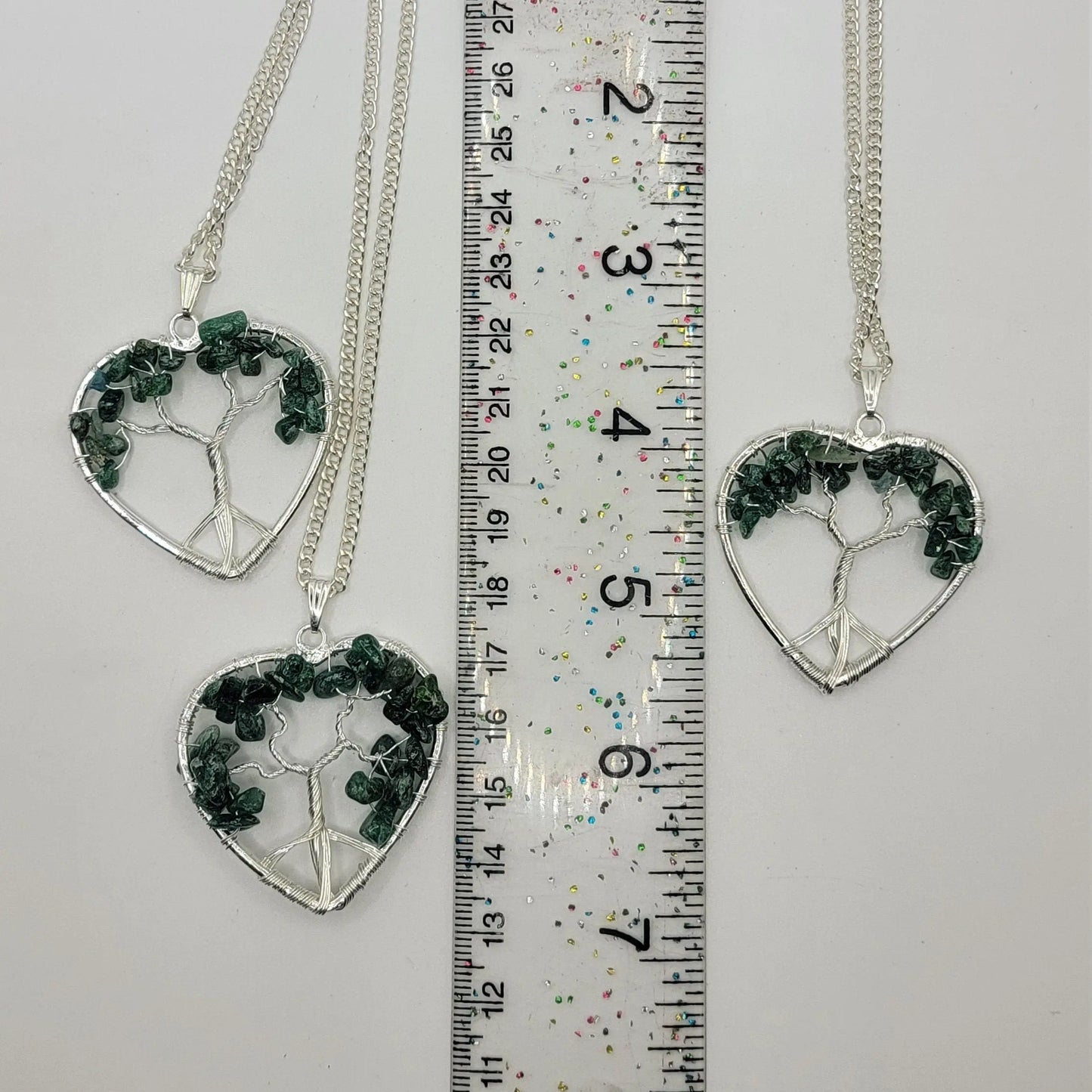Moss Agate Wire Wrapped Tree of Life Necklace (Handmade) 1137 Shop Wholesale Crystals