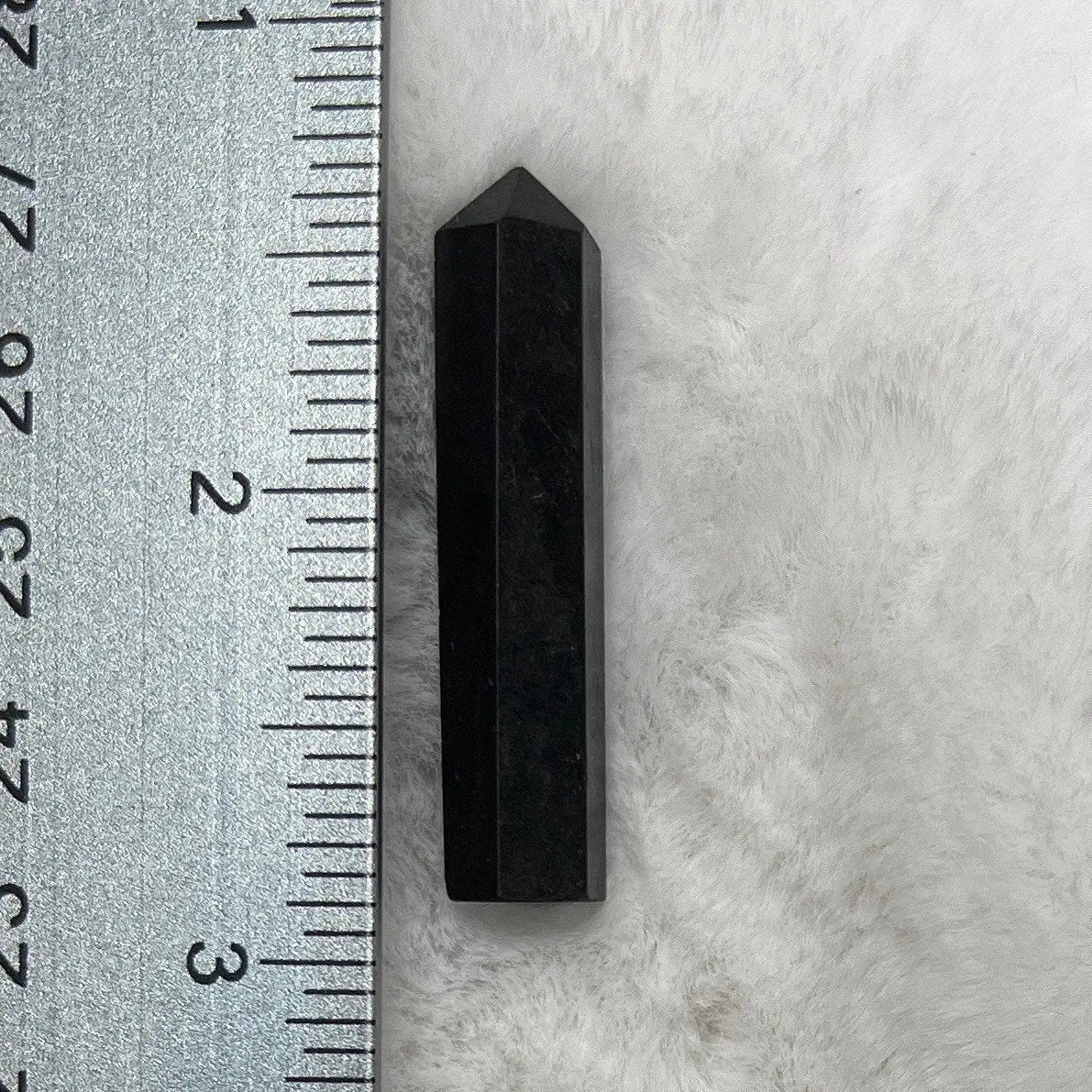 Black Agate Obelisk 0915 (Approx- 1 5/8”) Shop Wholesale Crystals
