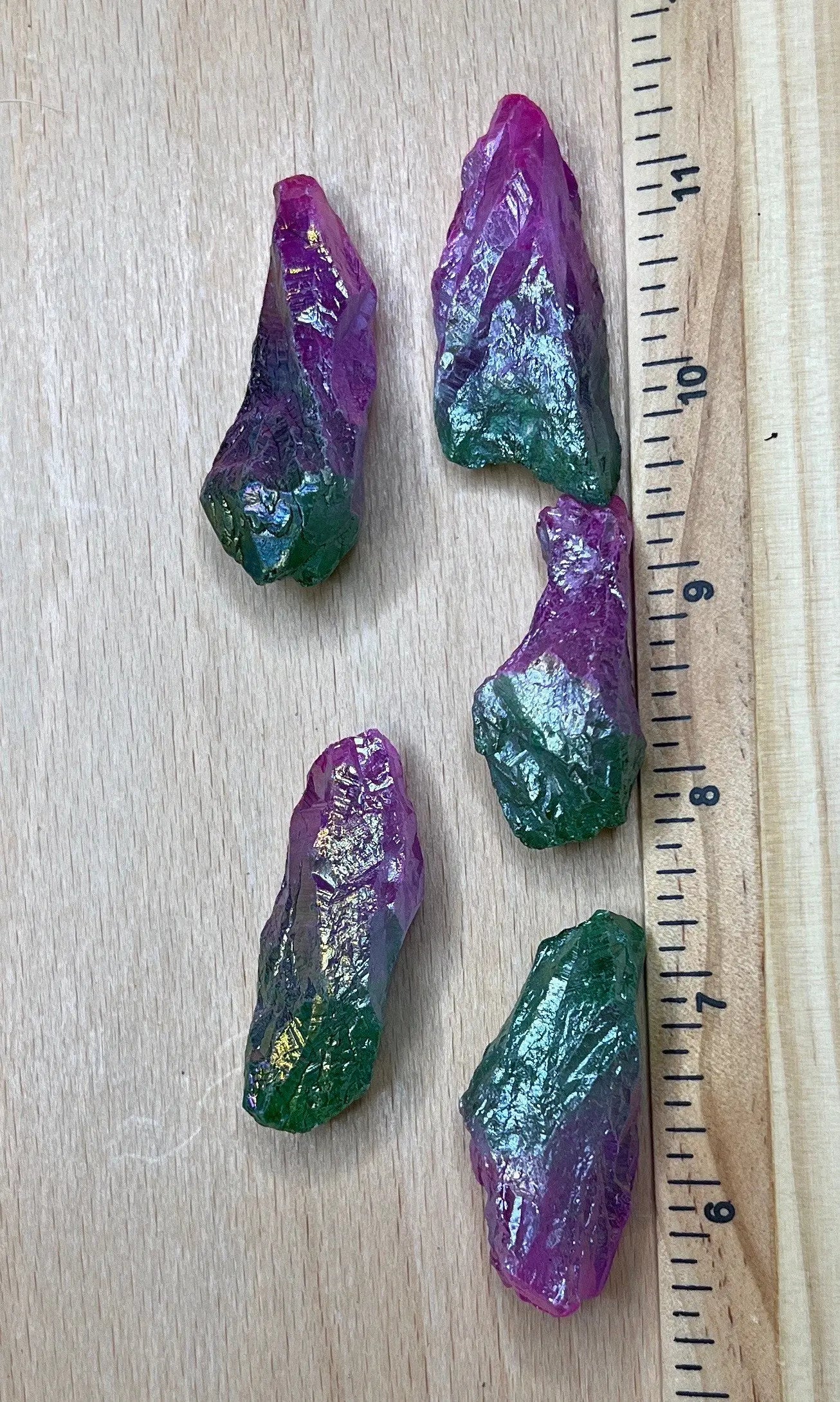 Unicorn Poop Crystal, Aura Quartz Pink & Green 0487 (Approx. 1 1/2”- 1 3/4”) Shop Wholesale Crystals