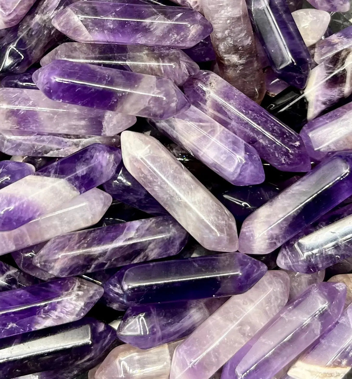 Amethyst Crystal, double terminated, double point, Approx 1 1/8” T-0040 Shop Wholesale Crystals