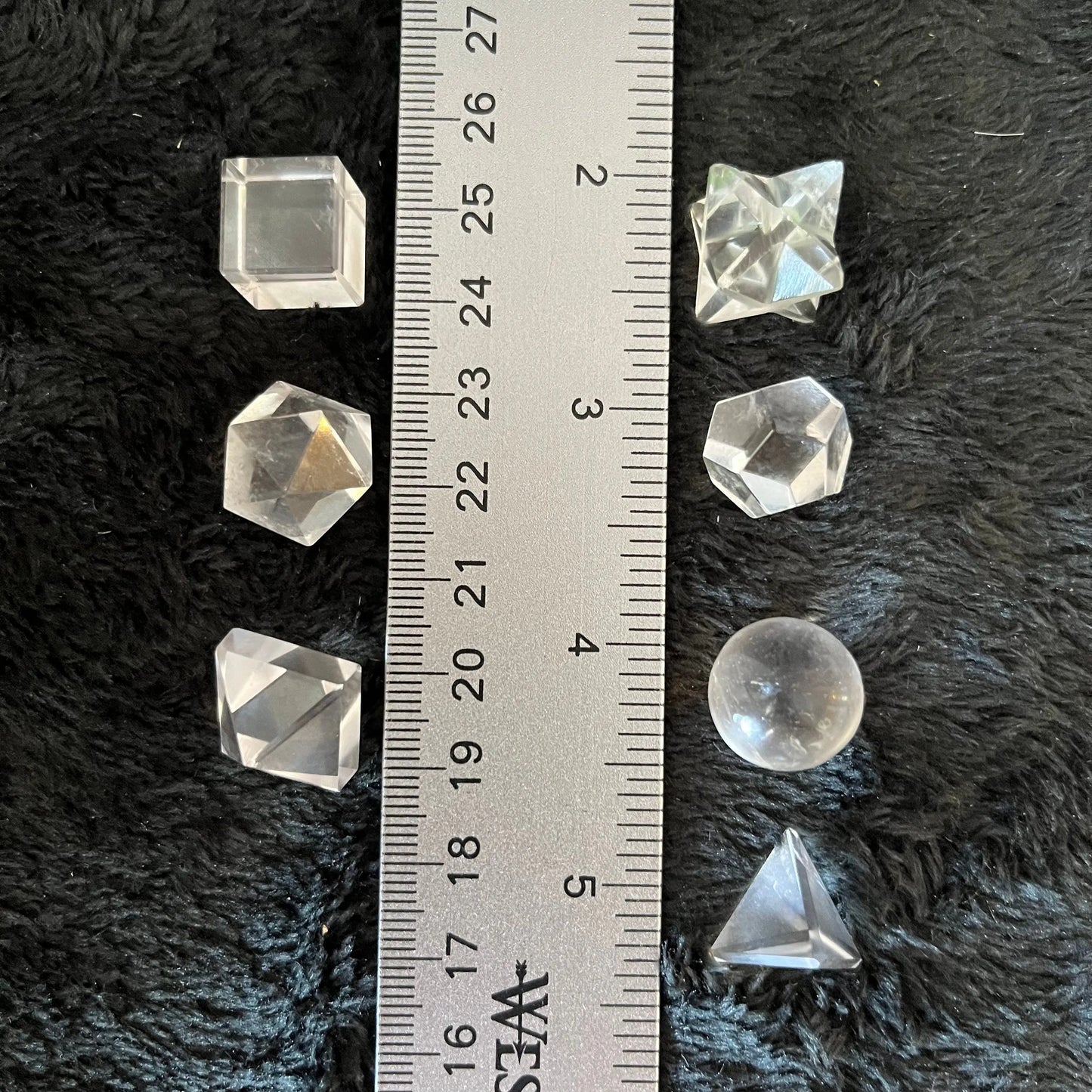 Clear Quartz 7-piece Sacred Geometry Kit E-0009 Shop Wholesale Crystals