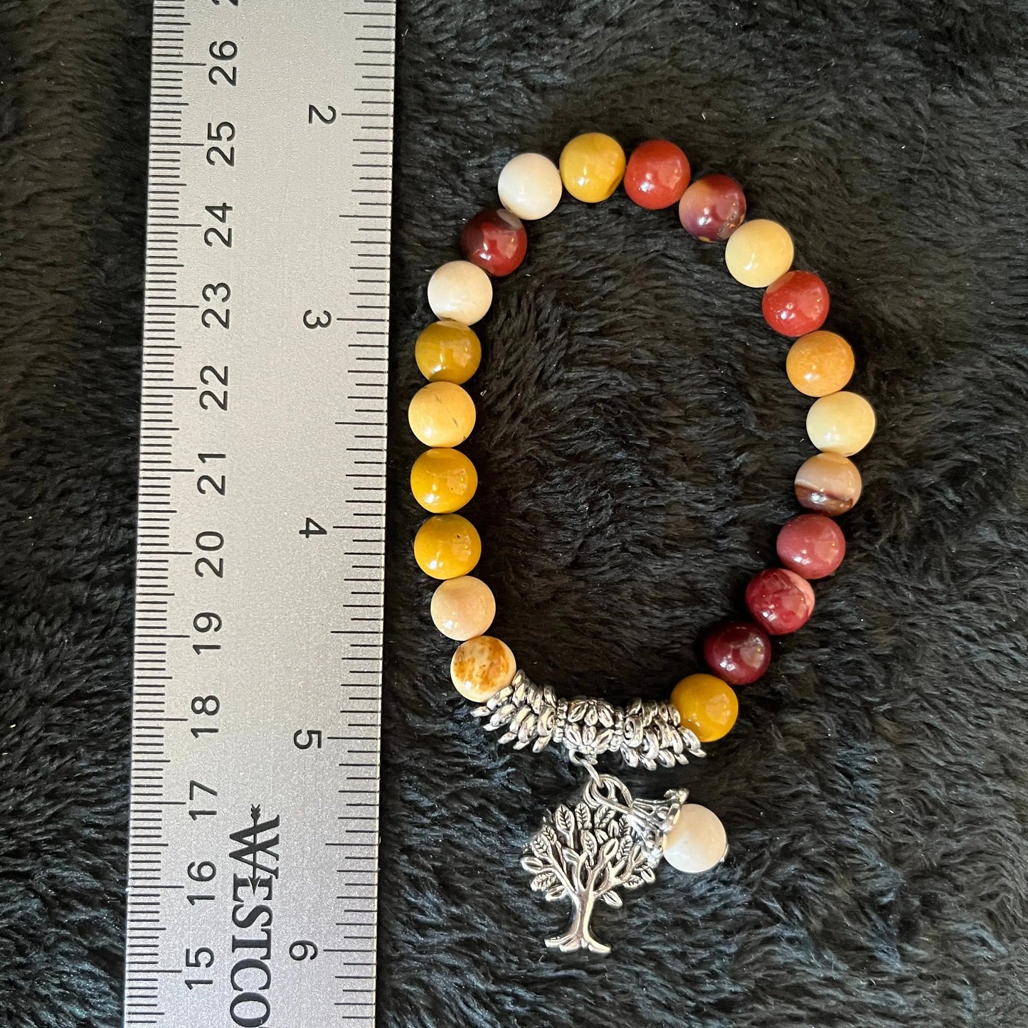 Mookaite Jasper Tree of Life Charm Bracelet BRC-0192 Shop Wholesale Crystals