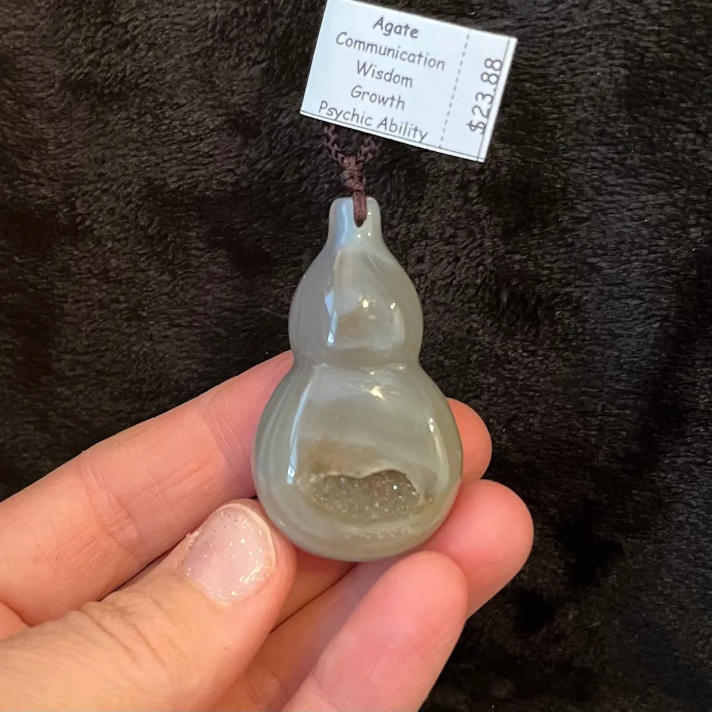 Agate Druzy Geode Necklace WN-0153 - Shop Wholesale Crystals