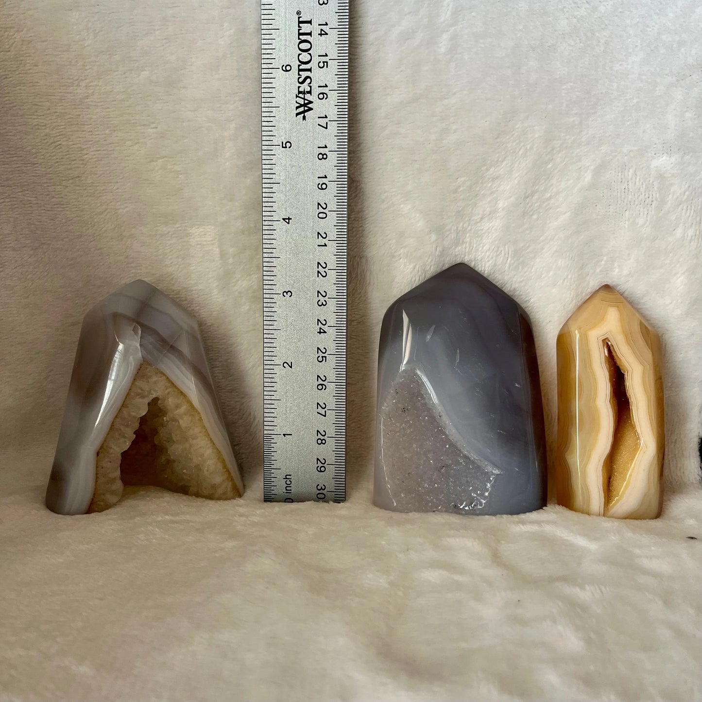 Agate Druzy Geode Obelisk, 1 pound, WO-0040 - Shop Wholesale Crystals