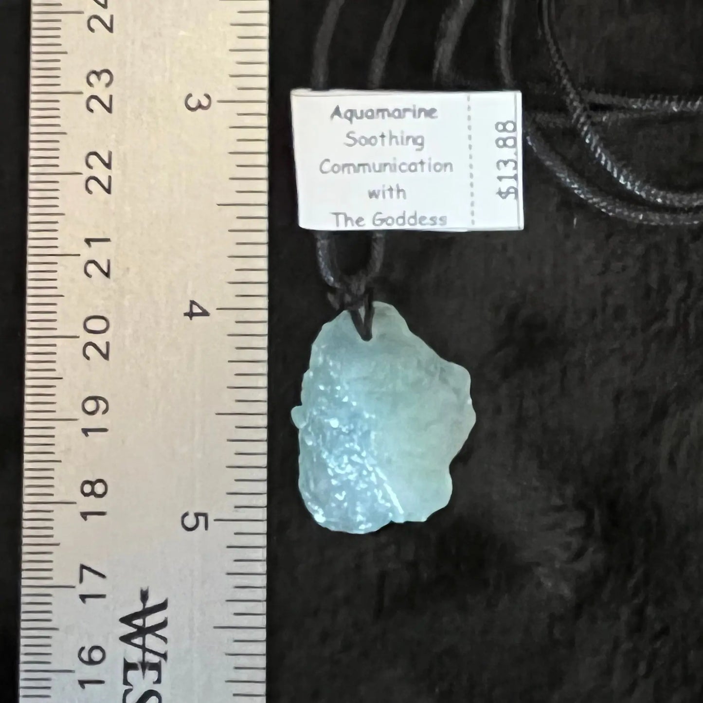 Aquamarine Chunk Necklace WN-0226 - Shop Wholesale Crystals
