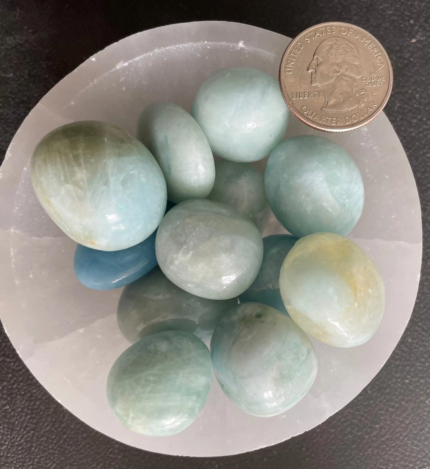 Aquamarine Tumbled Stone, 1 Pound Bag (Approx. 20-30 mm) WT-0011 - Shop Wholesale Crystals