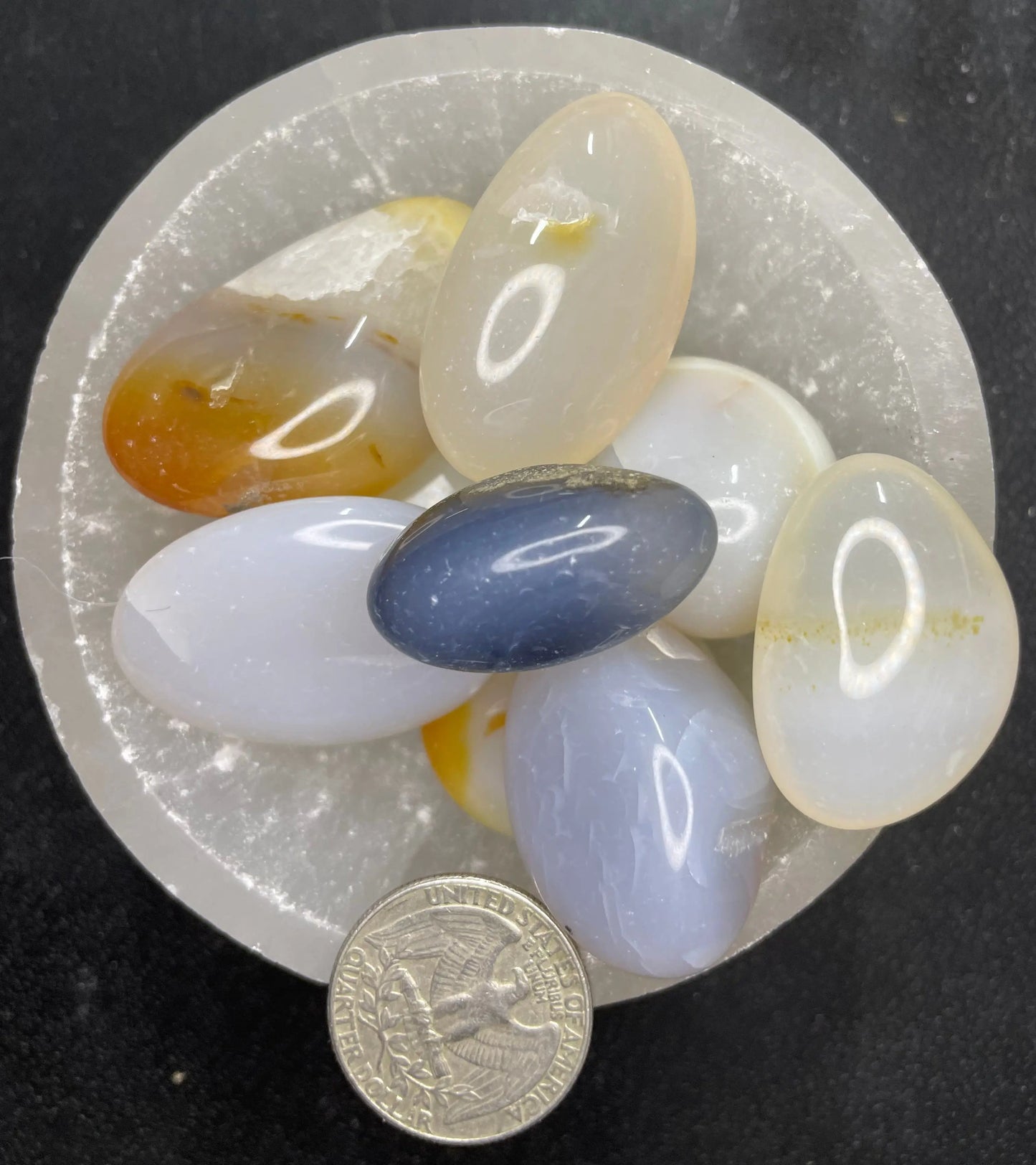 Aquatic Agate Tumbled Stone, 1 Pound Bag (Approx. 20-30 mm) WT-0013 - Shop Wholesale Crystals