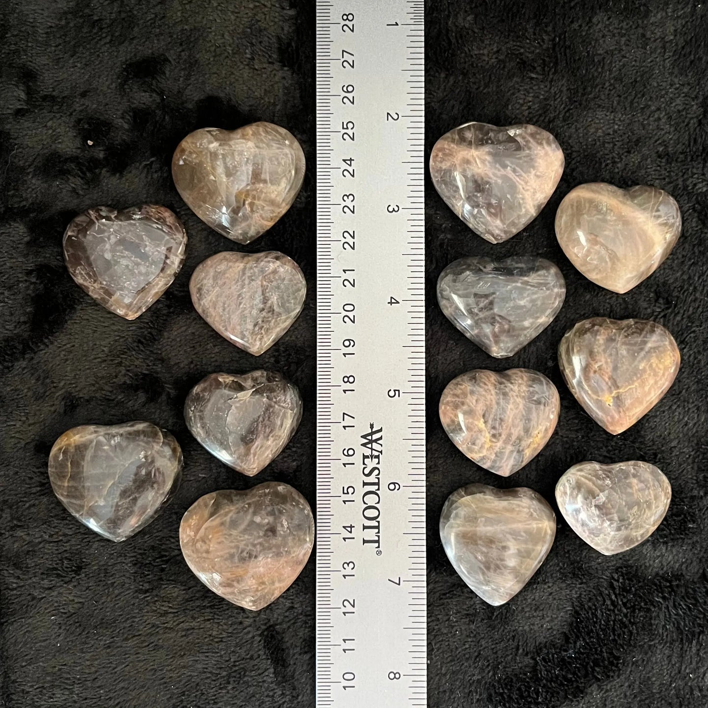 Black Moonstone Heart, 1 Pound, WH-0013 - Shop Wholesale Crystals