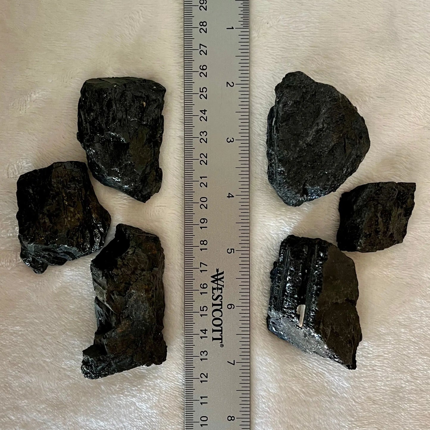 Black Tourmaline Chunks, Large, 1 Pound Lot WC-0026 - Shop Wholesale Crystals