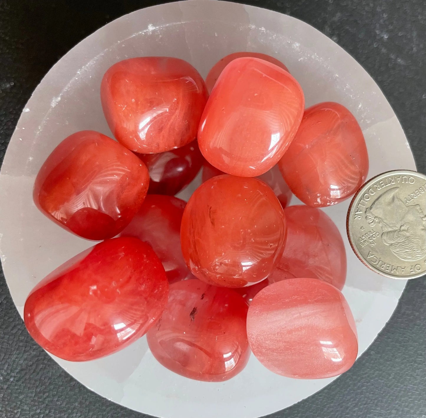 Cherry Quartz Tumbled Stone, 1 Pound Bag (Approx. 20-30 mm) WT-0033 - Shop Wholesale Crystals
