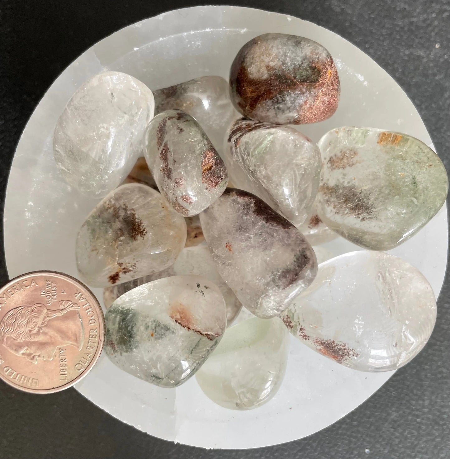 Chlorite Quartz Tumbled Stone, 1 Pound Bag (Approx. 20-30 mm) WT-0034 - Shop Wholesale Crystals