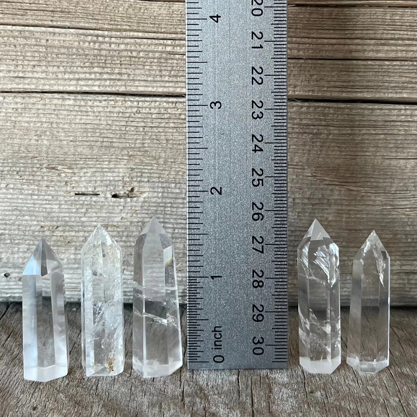 Clear Quartz Small Obelisk, Package of 5 (Approx. 1 3/4”) WO-0013 - Shop Wholesale Crystals