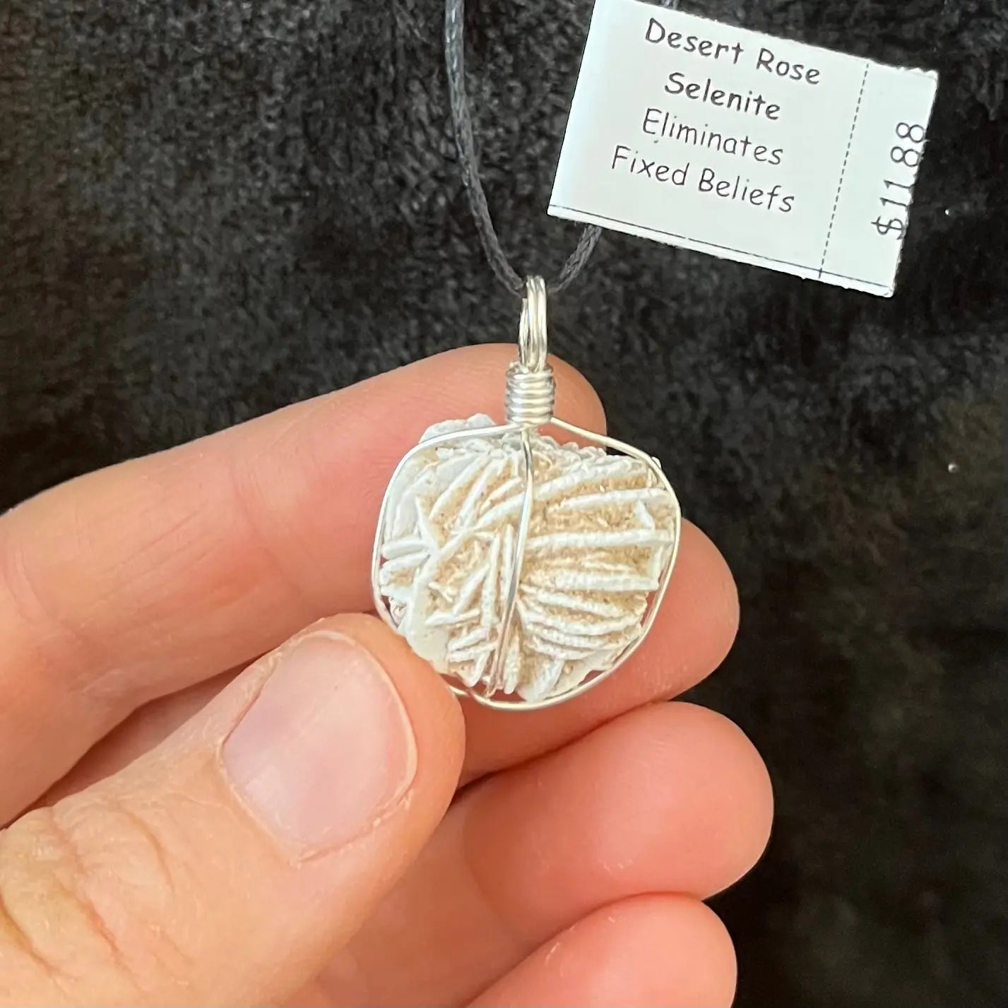 Desert Rose Wire Wrapped Necklace WN-0071 - Shop Wholesale Crystals