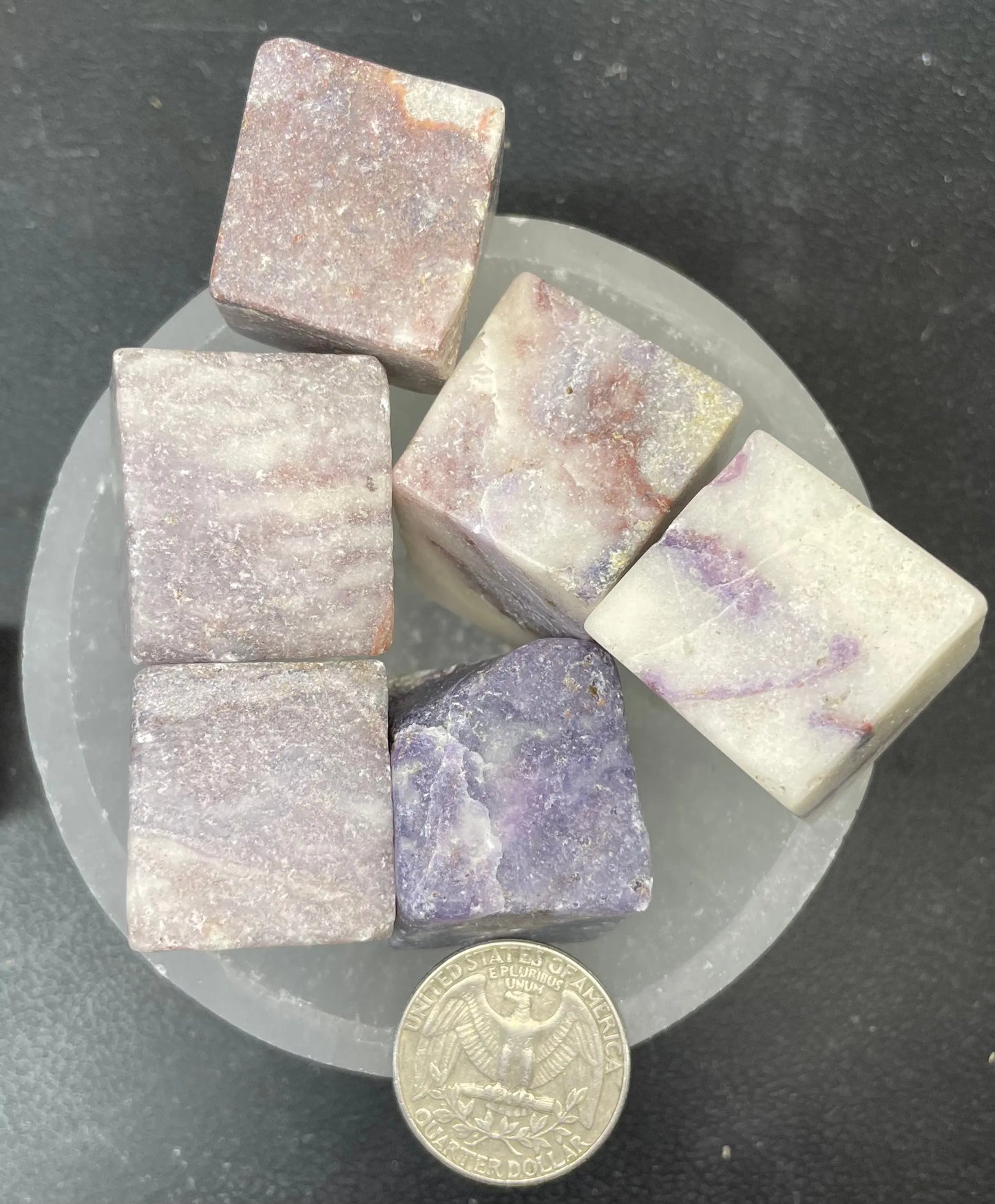 Fluorite in Quartz Cube Tumbled Stone, 1 Pound Bag (Approx. 20-35 mm) WT-0049 - Shop Wholesale Crystals