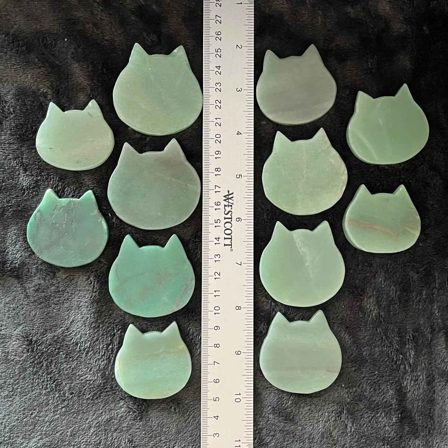 Green Aventurine Cat Head Carving, 1 Pound WF-0011 - Shop Wholesale Crystals