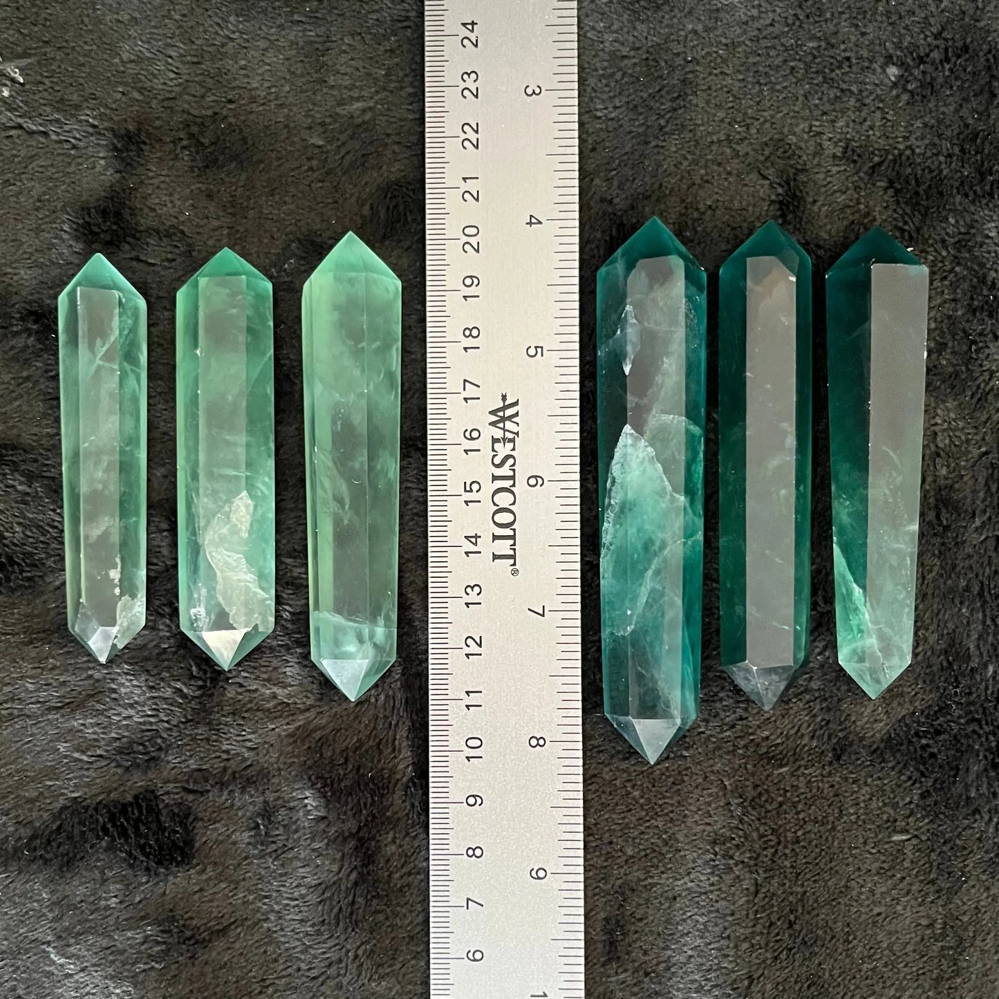 Green Fluorite Double Terminated Wand, 1 Pound WD-0001 - Shop Wholesale Crystals