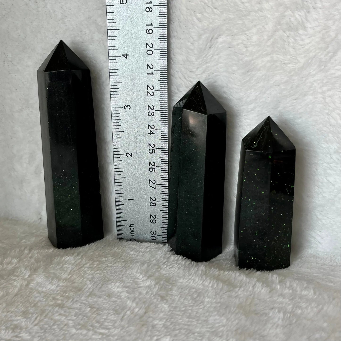 Green Goldstone Obelisk, 1 pound, WO-0012 - Shop Wholesale Crystals