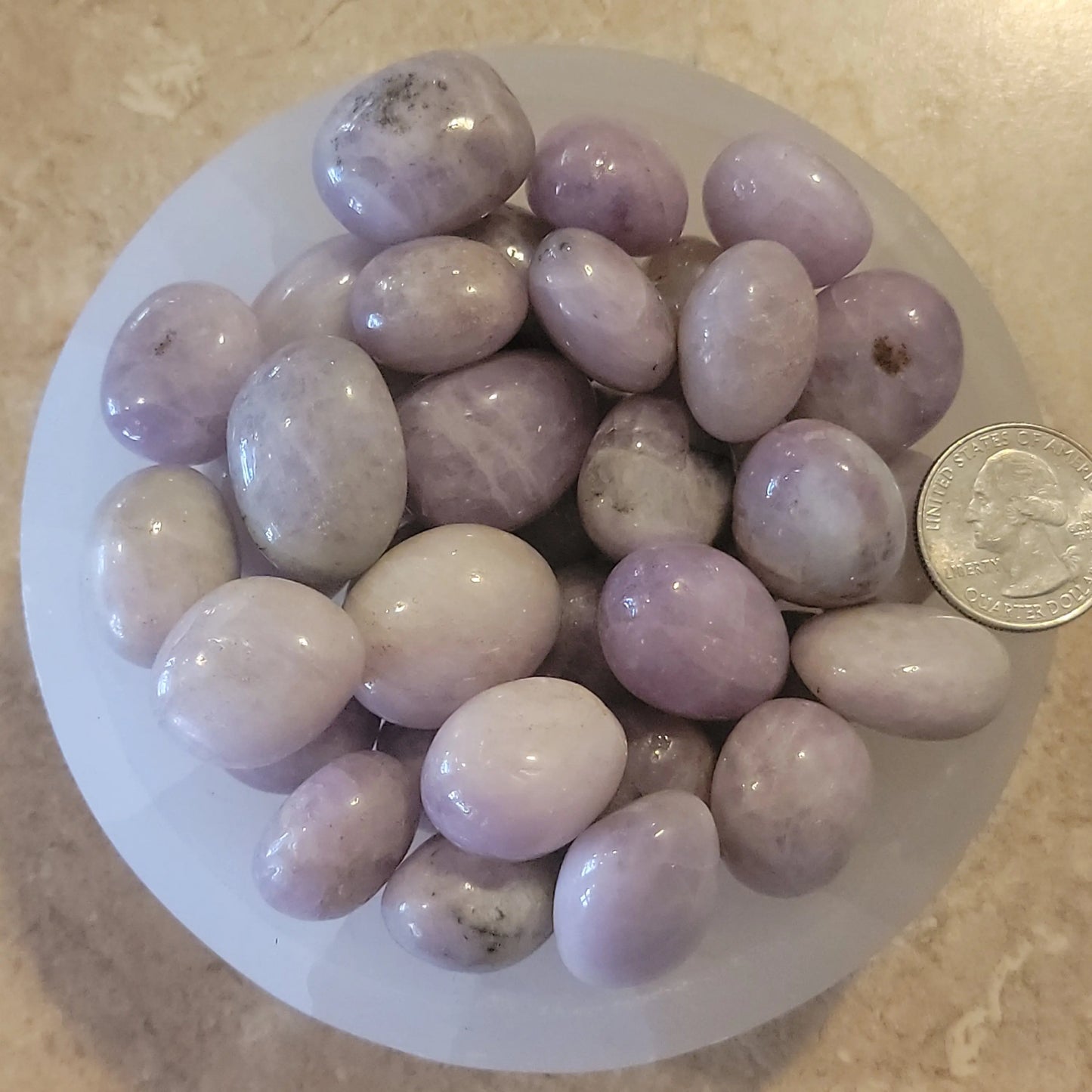 Kunzite Tumbled Stone, 1 Pound Bag (Approx. 20-30 mm) WT-0075 - Shop Wholesale Crystals