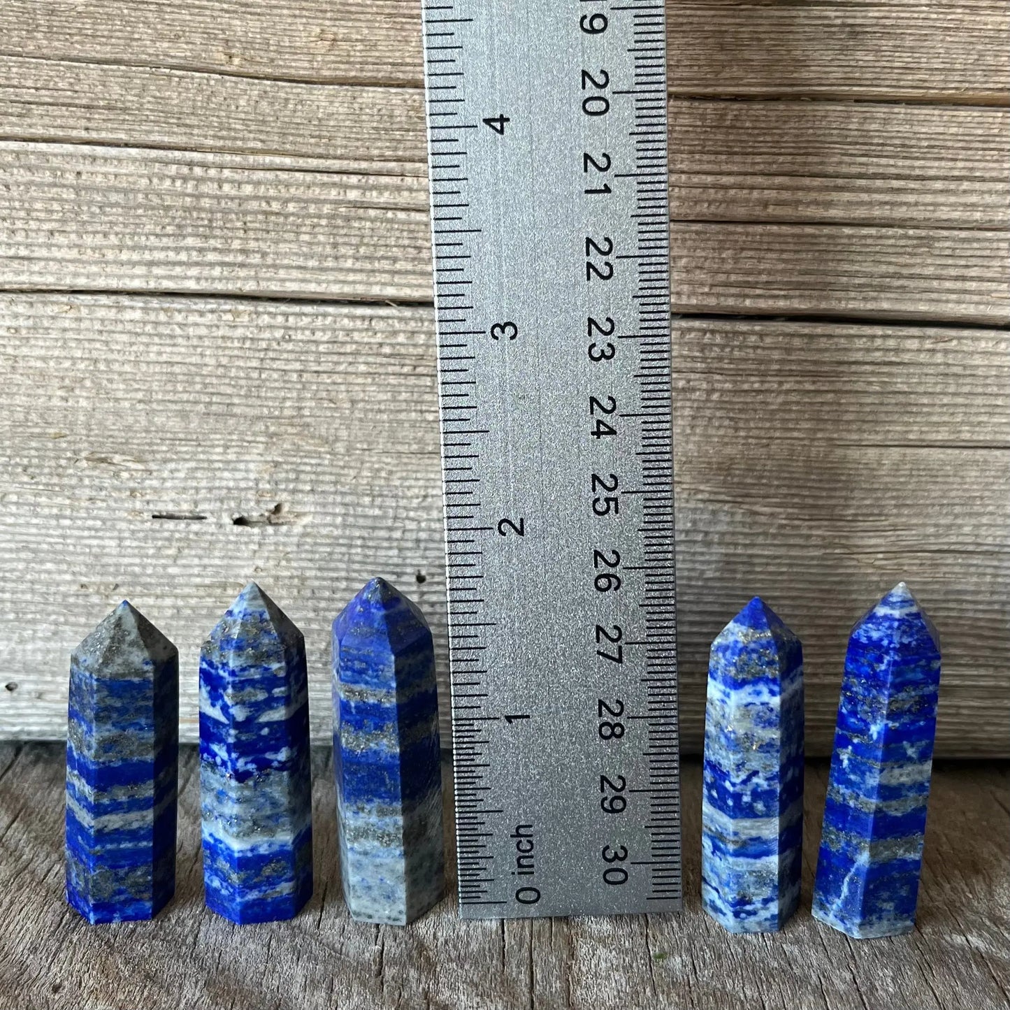 Lapis Lazuli Small Obelisk, Package of 5 (Approx. 1 3/4”) WO-0014 - Shop Wholesale Crystals
