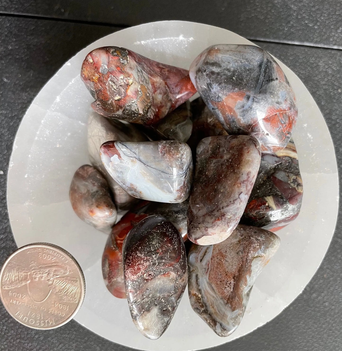 Mexican Agate Tumbled Stone, 1 Pound Bag (Approx. 20-30 mm) WT-0092 - Shop Wholesale Crystals