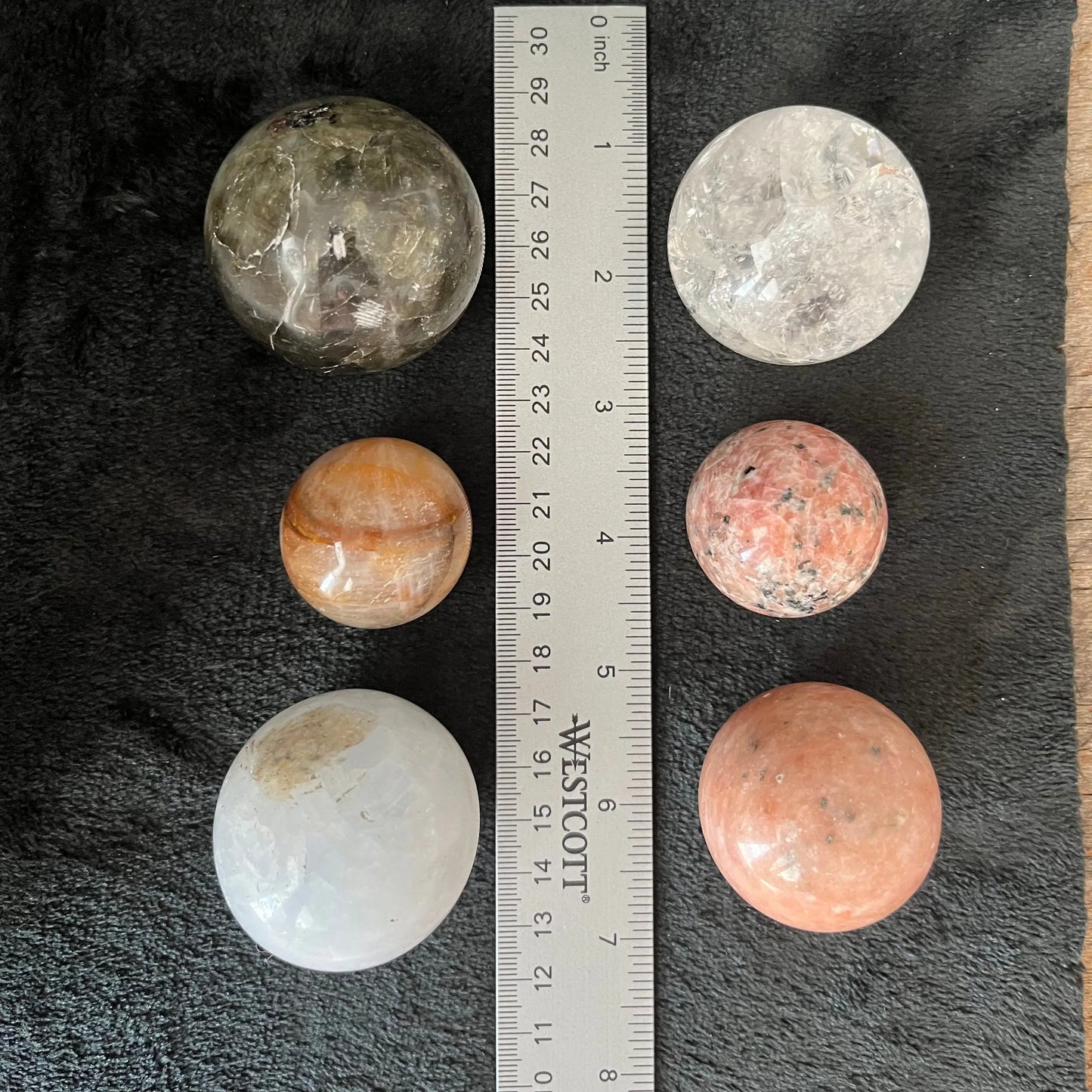 Mixed Gemstone Spheres, 1 Pound Lot (Approx. 35-55mm) WB-0020 - Shop Wholesale Crystals
