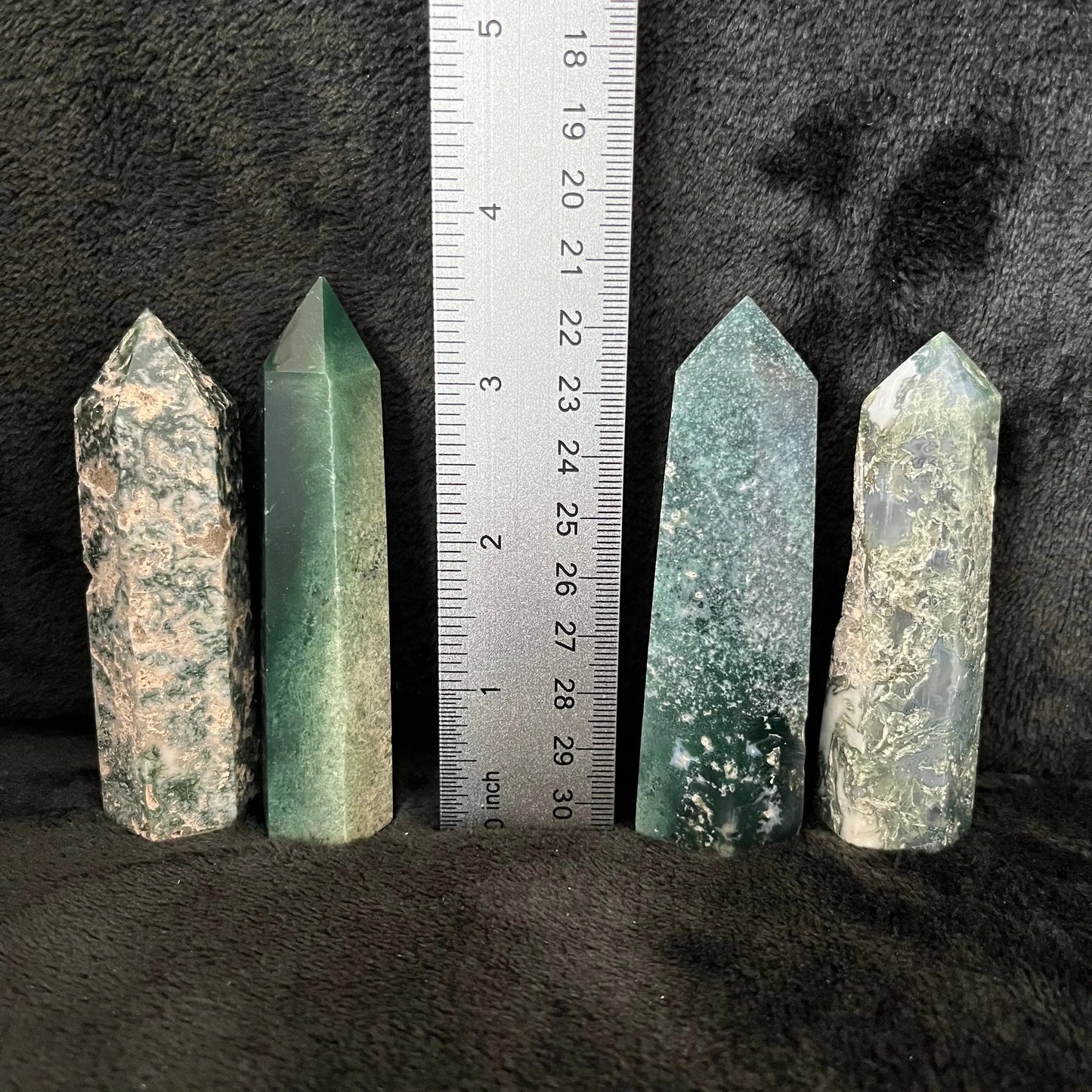 Moss Agate Obelisk, 1 pound, WO-0052 - Shop Wholesale Crystals