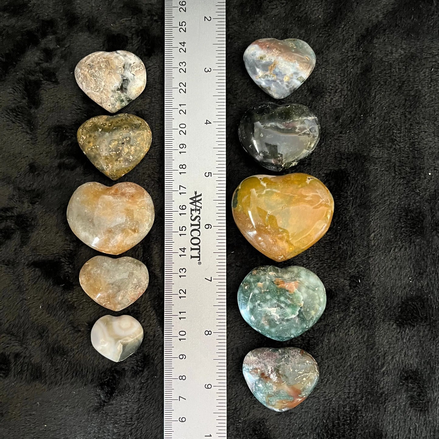 Ocean Jasper Heart, 1 Pound, WH-0004 - Shop Wholesale Crystals