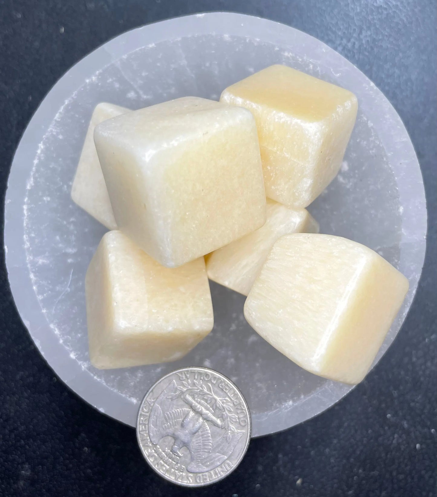 Orange Calcite Cube Tumbled Stone, 1 Pound Bag (Approx. 20-30 mm) WT-0099 - Shop Wholesale Crystals