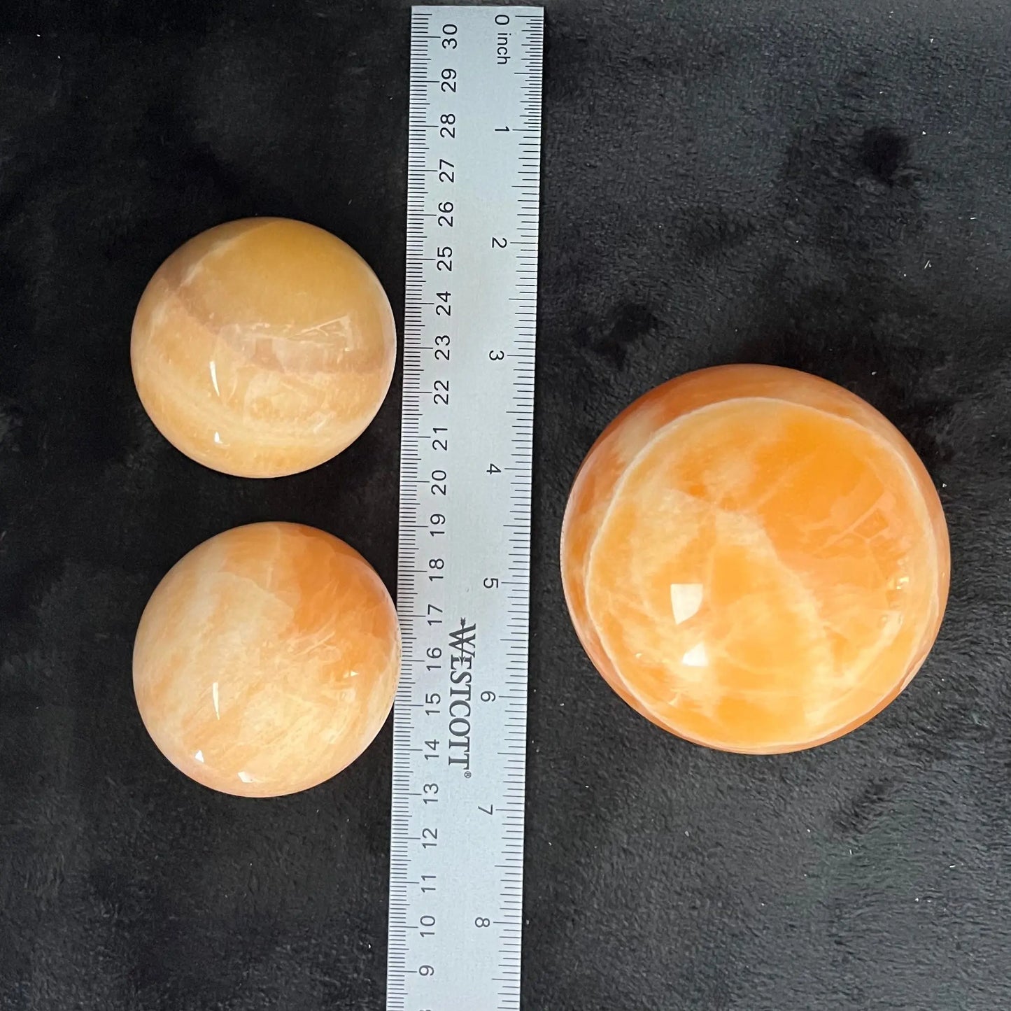 Orange Calcite Spheres, 1 Pound Lot (Approx. 55-75mm) WB-0017 - Shop Wholesale Crystals