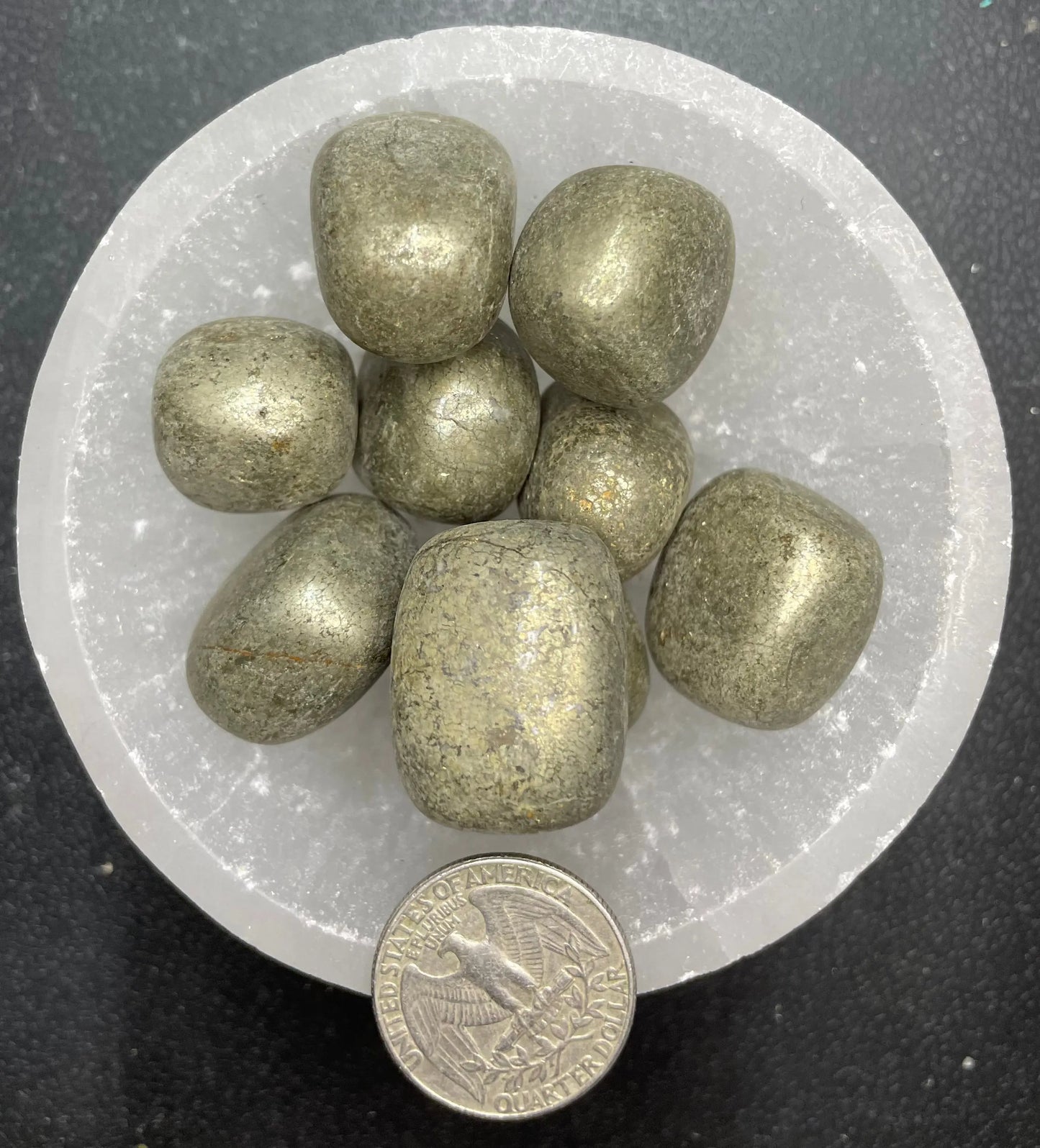 Pyrite Tumbled Stone, 1 Pound Bag (Approx. 20-35 mm) WT-0111 - Shop Wholesale Crystals