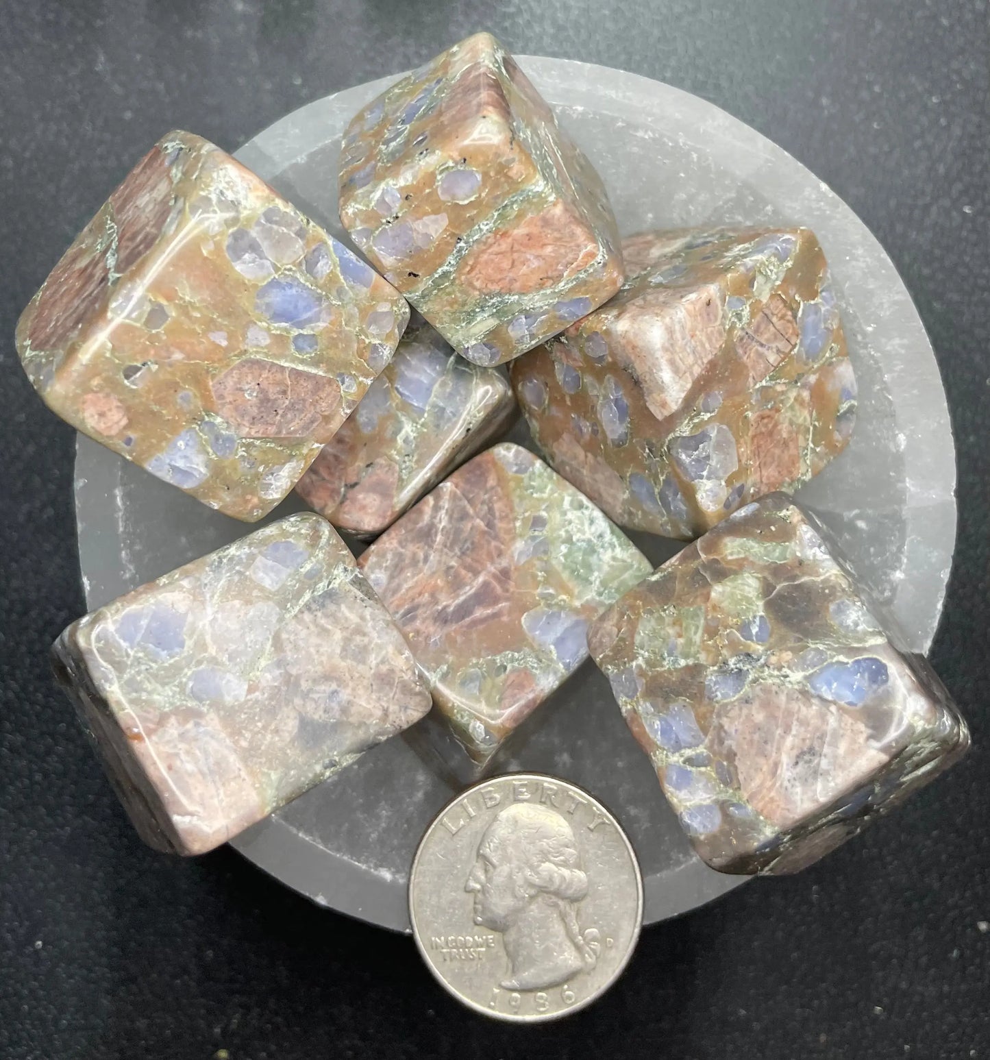 Que Sera Cube Tumbled Stone, 1 Pound Bag (Approx. 20-35 mm) WT-0112-B - Shop Wholesale Crystals
